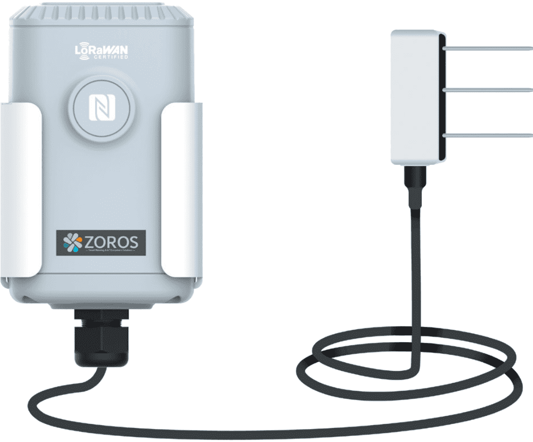 Soil moisture and conductivity sensor